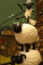 Aardman`s Shaun the Sheep characters on displayÃ£â¬â¬at Expocity Royalty Free Stock Photo